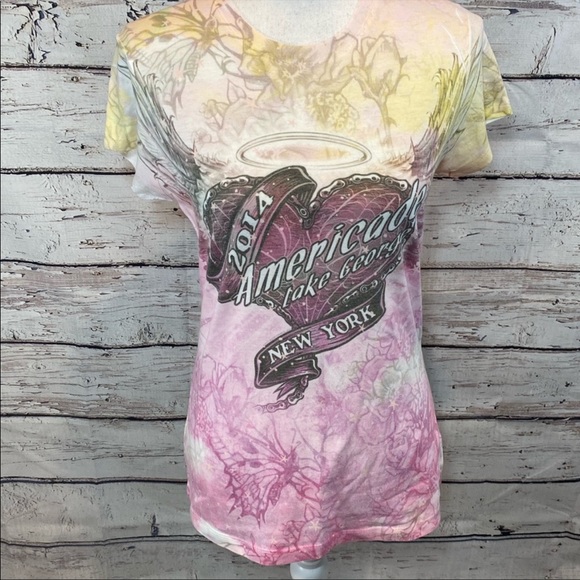 NEXT LEVEL APPAREL Lake George NY Tee-XL - Picture 1 of 3